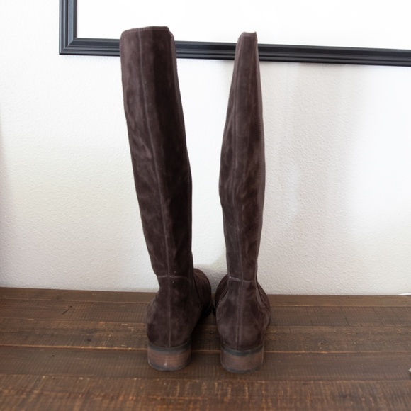 Cole Haan Nike Air Tall Brown Suede Jodhpurs Boots  - Picture 3 of 5